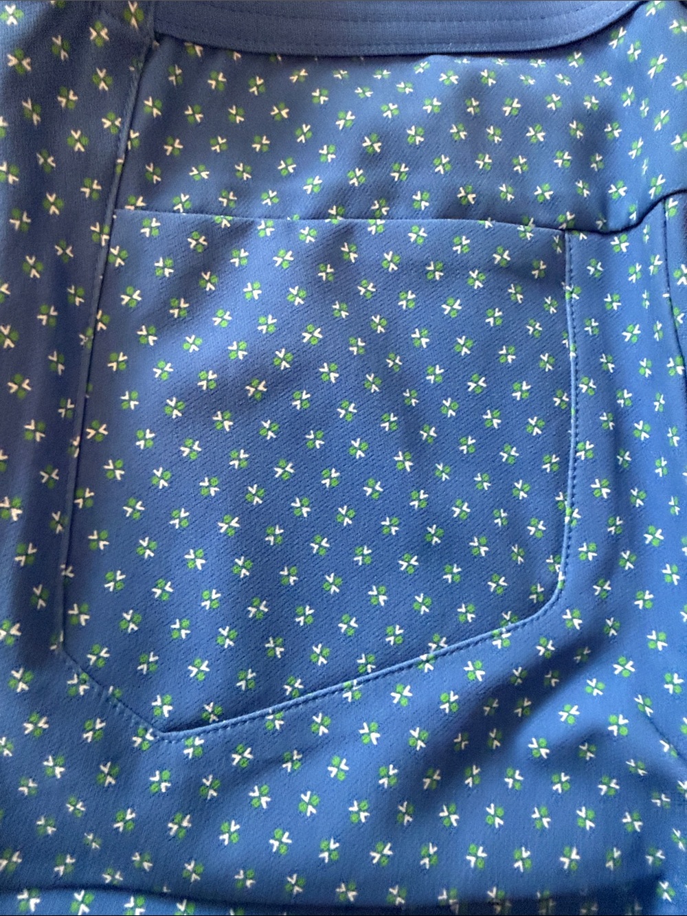 RLX Ralph Lauren Golf/Sports Blue Straight Leg Pants w/ Green/White Pattern 2 - Picture 5 of 10